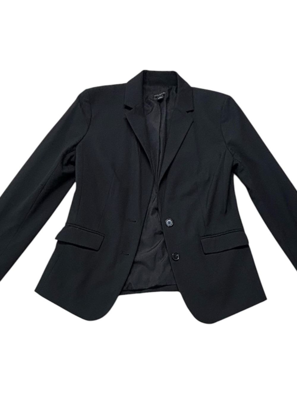 Ann Taylor Black Two-Button Blazer Jacket Size 4 SP21